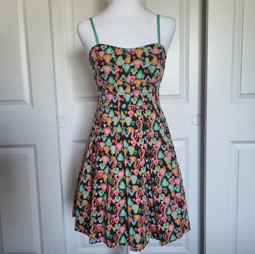 American Rag Red and Pink Spaghetti Strap Sundress